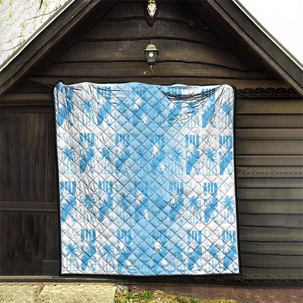 Bula Fiji Quilt White Makare Masi Tapa Pattern