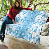 Bula Fiji Quilt White Makare Masi Tapa Pattern