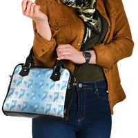 Bula Fiji Shoulder Handbag White Makare Masi Tapa Pattern