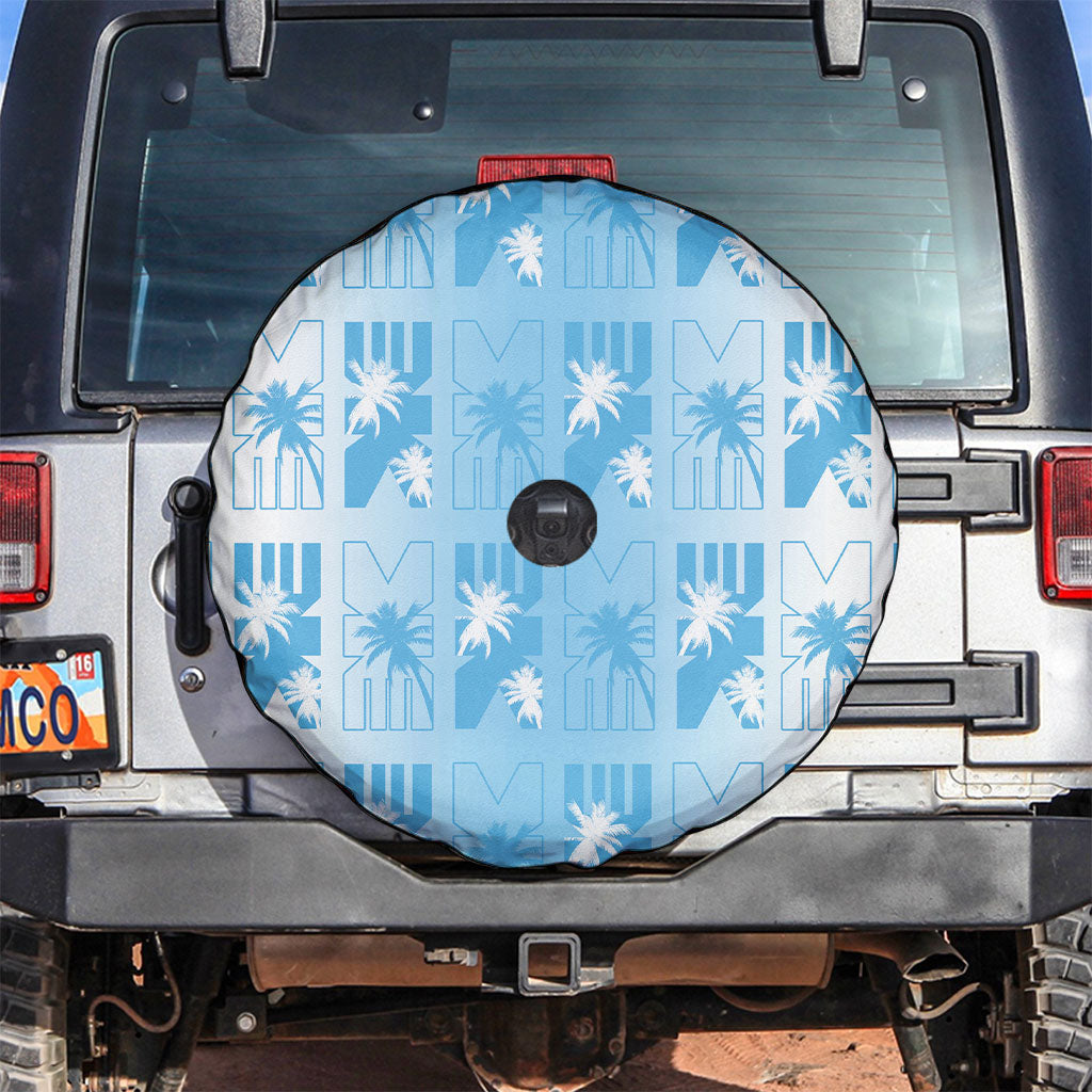 Bula Fiji Spare Tire Cover White Makare Masi Tapa Pattern