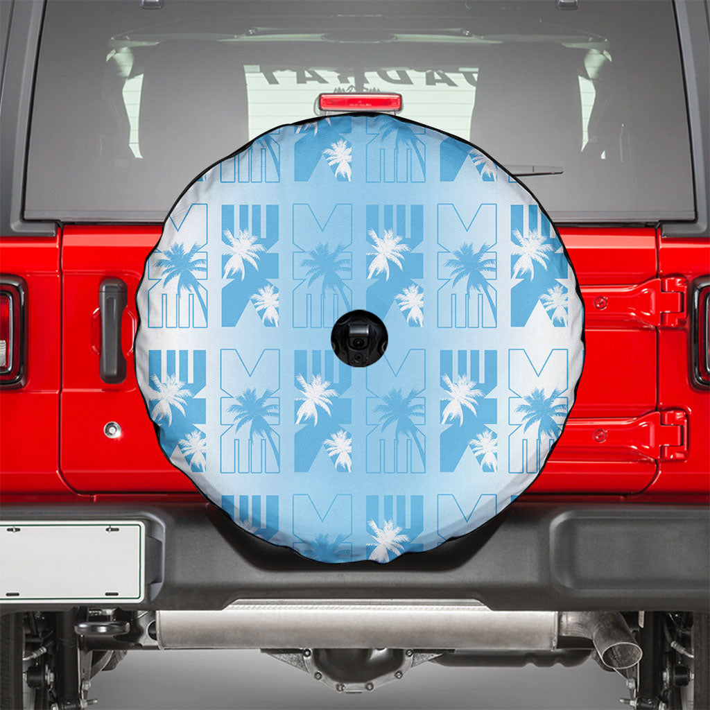 Bula Fiji Spare Tire Cover White Makare Masi Tapa Pattern