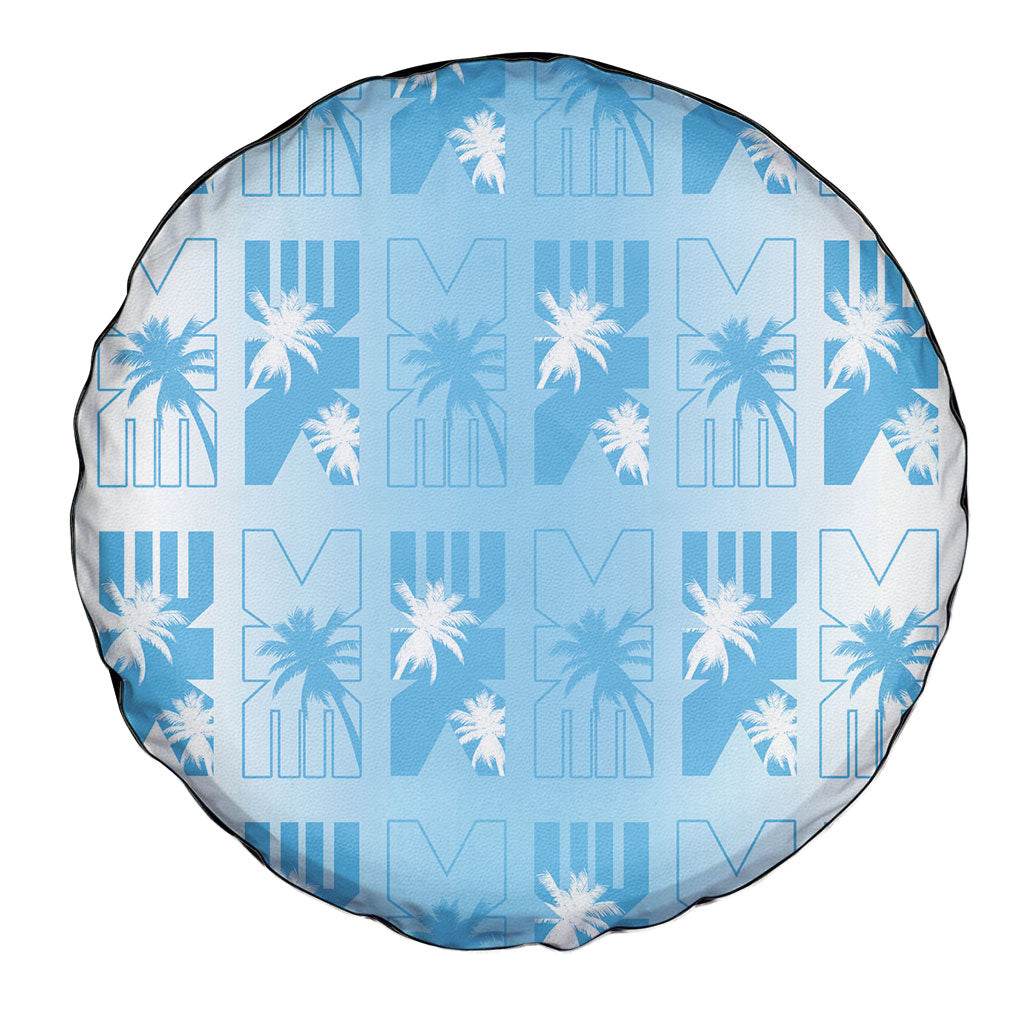Bula Fiji Spare Tire Cover White Makare Masi Tapa Pattern