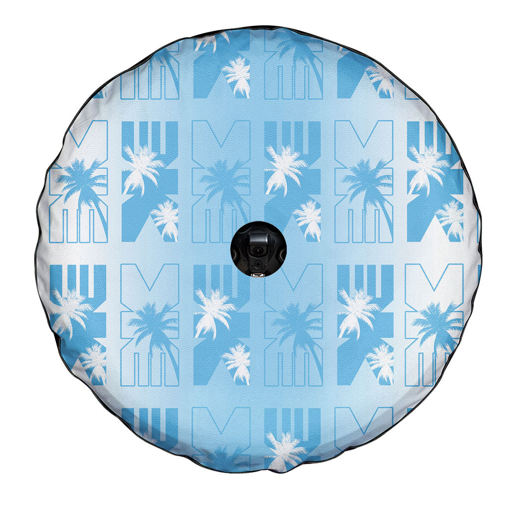 Bula Fiji Spare Tire Cover White Makare Masi Tapa Pattern