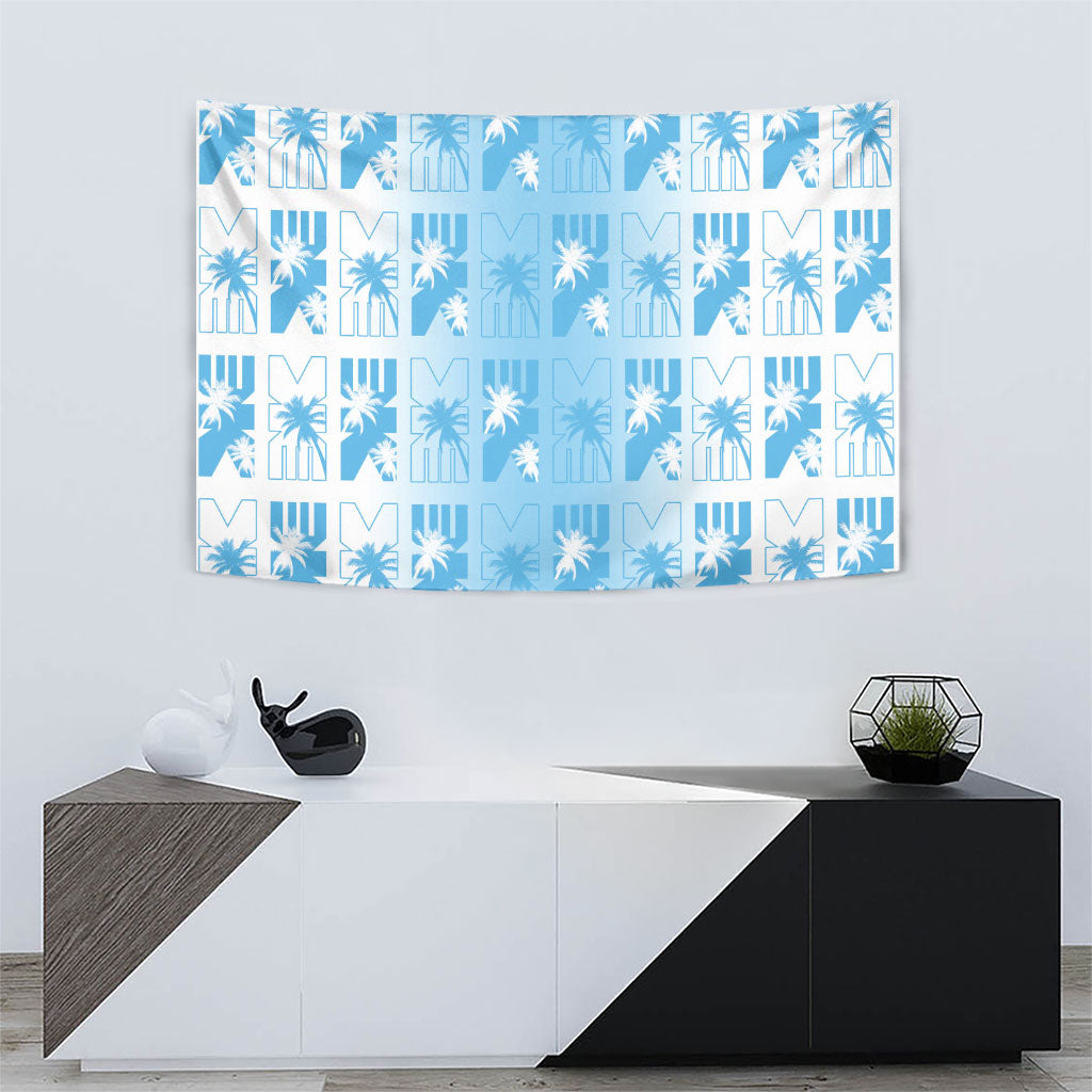 Bula Fiji Tapestry White Makare Masi Tapa Pattern