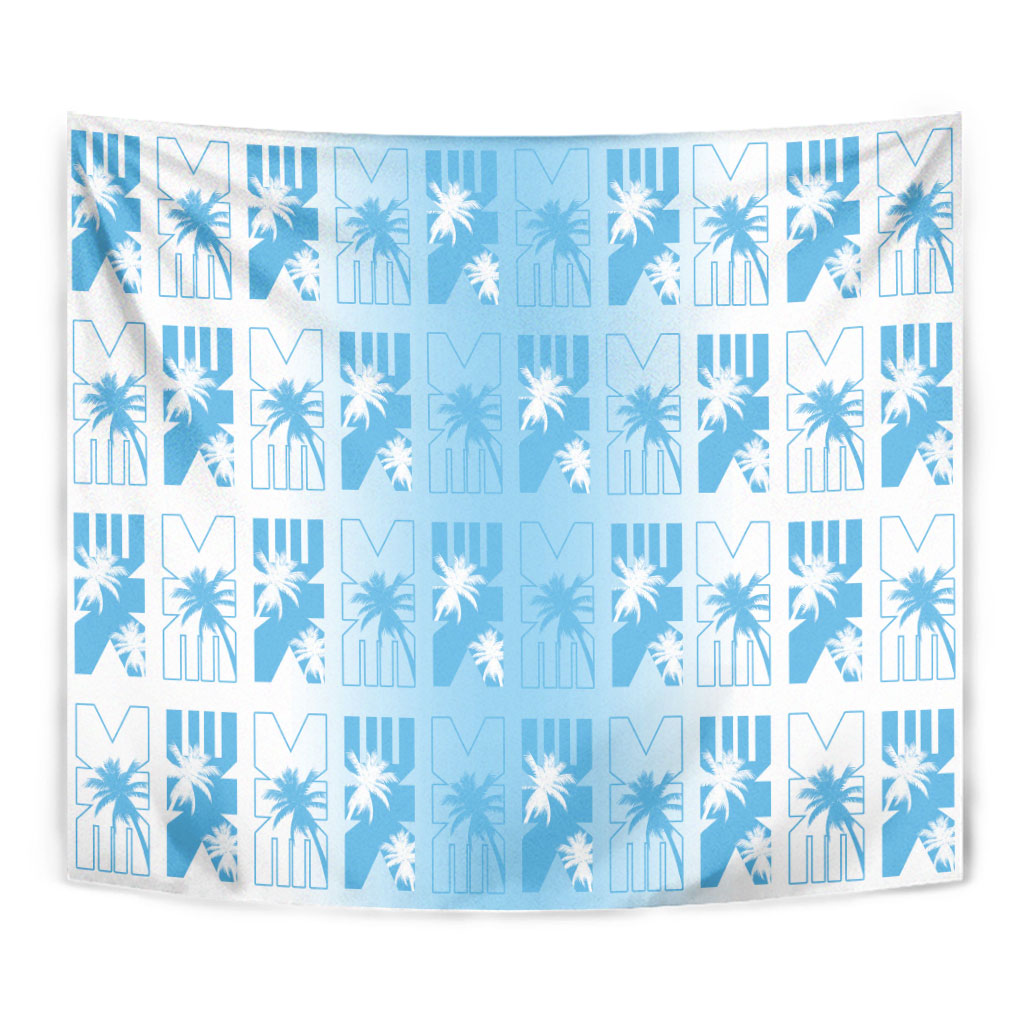 Bula Fiji Tapestry White Makare Masi Tapa Pattern