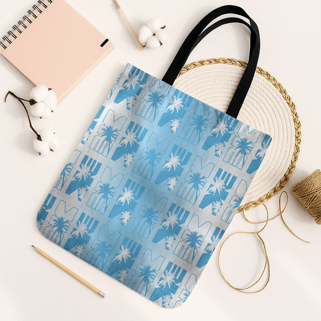 Bula Fiji Tote Bag White Makare Masi Tapa Pattern