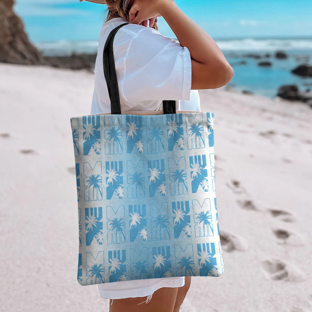 Bula Fiji Tote Bag White Makare Masi Tapa Pattern
