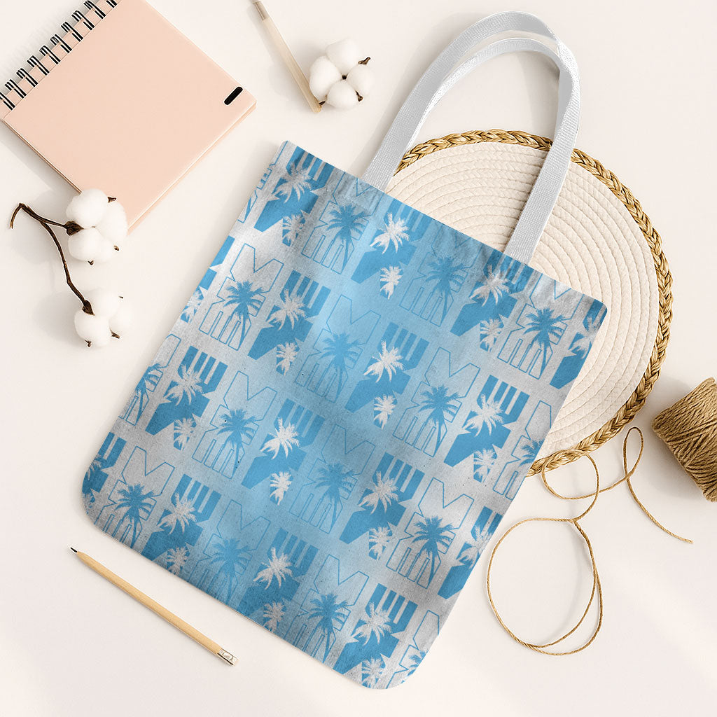Bula Fiji Tote Bag White Makare Masi Tapa Pattern