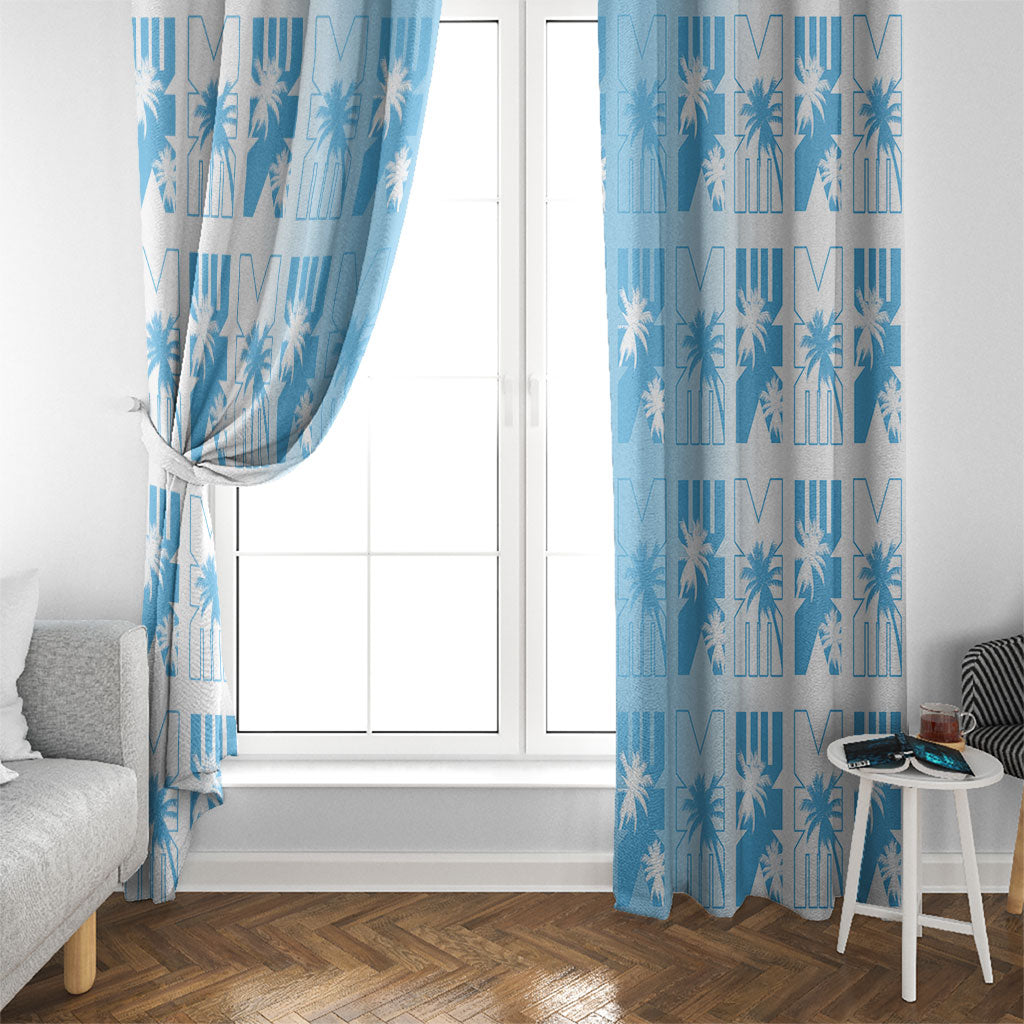 Bula Fiji Window Curtain White Makare Masi Tapa Pattern