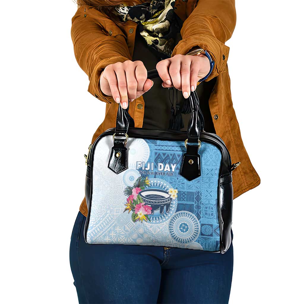 Fiji Day Shoulder Handbag Proud To Be Fijian LT05 One Size Blue - Polynesian Pride