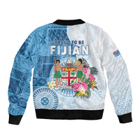 Fiji Day Sleeve Zip Bomber Jacket Proud To Be Fijian