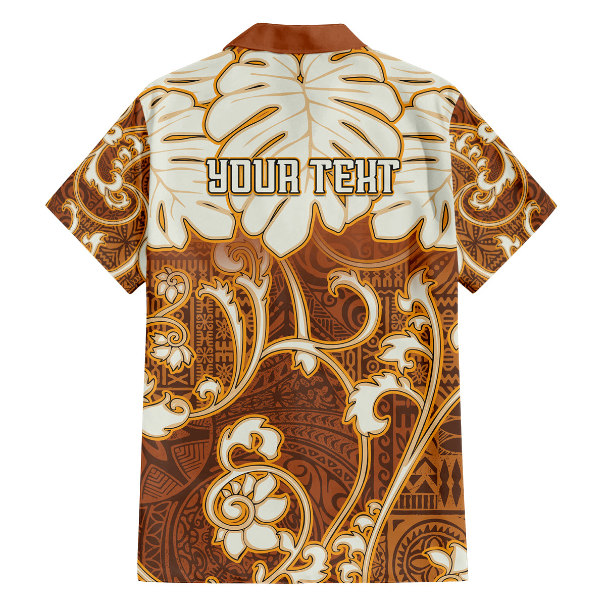 Personalized Fiji Spring Break Family Matching Off Shoulder Long Sleeve Dress and Hawaiian Shirt Fijian Tapa Pattern Brown LT05 - Polynesian Pride