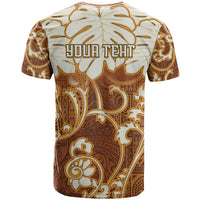 Personalized Fiji Spring Break T Shirt Fijian Tapa Pattern Brown LT05 - Polynesian Pride