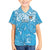 Personalized Fiji Spring Break Kid Hawaiian Shirt Fijian Tapa Pattern Blue LT05 Kid Blue - Polynesian Pride