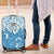 Fiji Spring Break Luggage Cover Fijian Tapa Pattern Blue LT05 Blue - Polynesian Pride