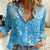 Personalized Fiji Spring Break Women Casual Shirt Fijian Tapa Pattern Blue LT05 Female Blue - Polynesian Pride