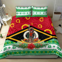 Vanuatu Christmas Bedding Set Santa God Yumi LT05 - Polynesian Pride