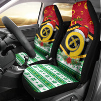 Personalized Vanuatu Christmas Car Seat Cover Santa God Yumi LT05 - Polynesian Pride