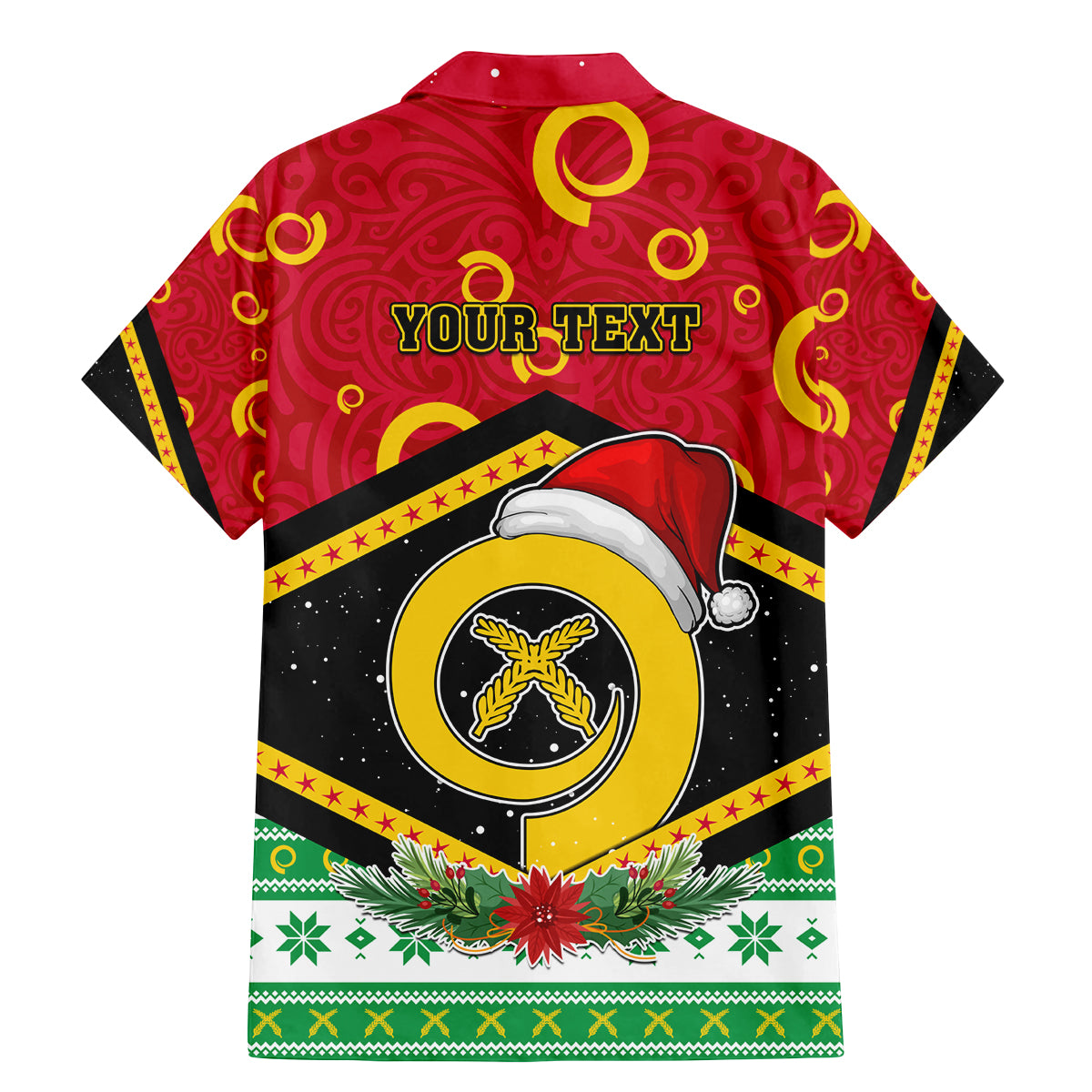 Personalized Vanuatu Christmas Family Matching Mermaid Dress and Hawaiian Shirt Santa God Yumi LT05 - Polynesian Pride