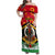 Personalized Vanuatu Christmas Family Matching Off Shoulder Maxi Dress and Hawaiian Shirt Santa God Yumi LT05 Mom's Dress Red - Polynesian Pride