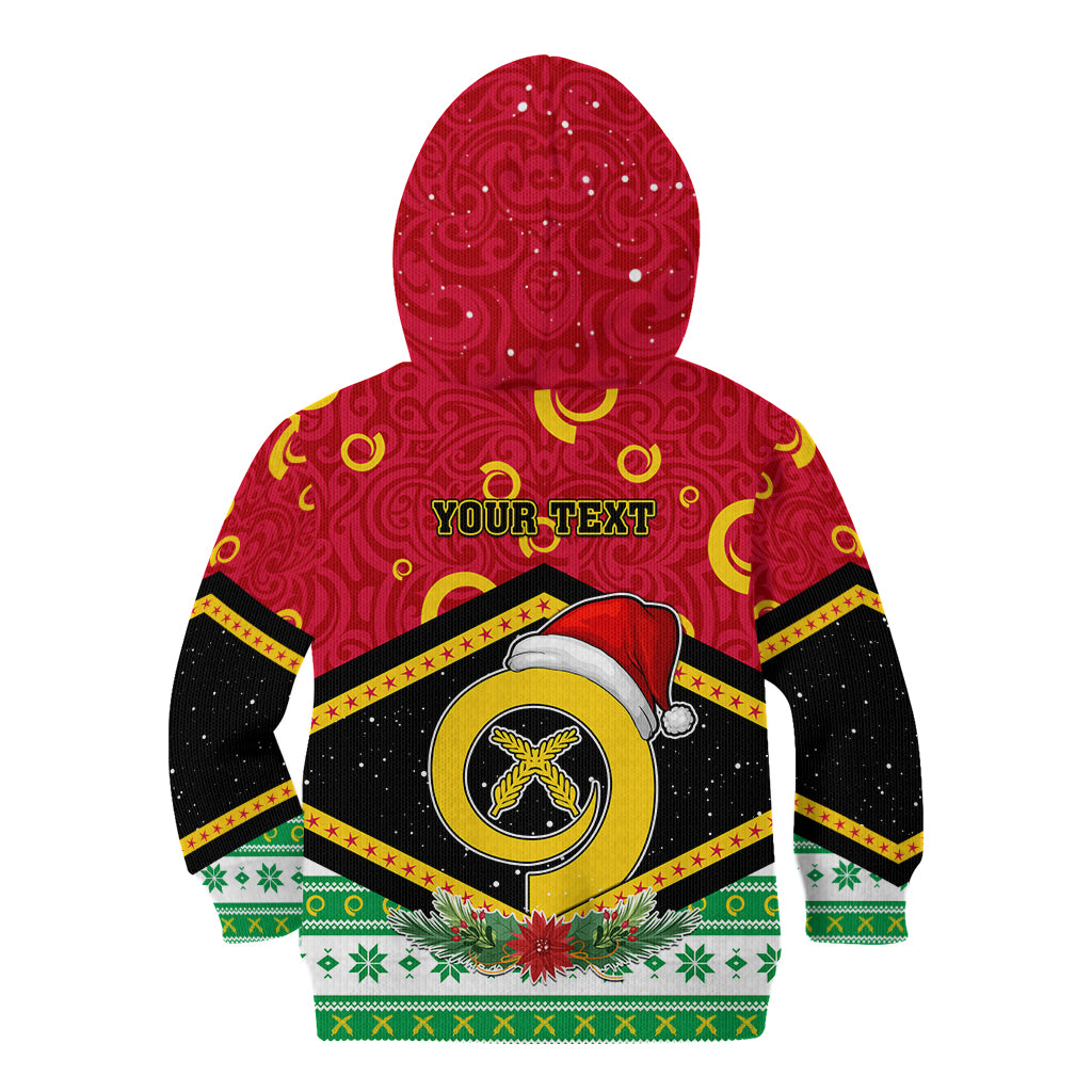 Personalized Vanuatu Christmas Kid Hoodie Santa God Yumi LT05 - Polynesian Pride