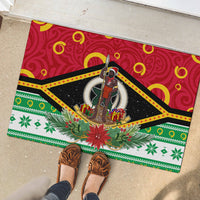 Vanuatu Christmas Rubber Doormat Santa God Yumi LT05 - Polynesian Pride