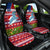Personalized Samoa Christmas Car Seat Cover Santas Whale Manuia Le Kerisimasi LT05 One Size Red - Polynesian Pride