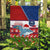 Samoa Christmas Garden Flag Santas Whale Manuia Le Kerisimasi LT05 Garden Flag Red - Polynesian Pride