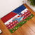 Samoa Christmas Rubber Doormat Santas Whale Manuia Le Kerisimasi LT05 Red - Polynesian Pride