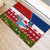 Samoa Christmas Rubber Doormat Santas Whale Manuia Le Kerisimasi LT05 - Polynesian Pride