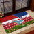 Samoa Christmas Rubber Doormat Santas Whale Manuia Le Kerisimasi LT05 - Polynesian Pride