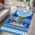 Fiji Christmas Area Rug Santa Claus Surf Marau Na Kerisimasi LT05 - Polynesian Pride