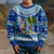 Personalised Fiji Christmas Kid Ugly Christmas Sweater Santa Claus Surf Marau Na Kerisimasi LT05 - Polynesian Pride