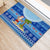 Fiji Christmas Rubber Doormat Santa Claus Surf Marau Na Kerisimasi LT05 - Polynesian Pride