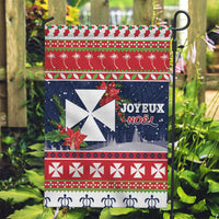 Wallis and Futuna Christmas Garden Flag Poinsettia Joyeux Noel