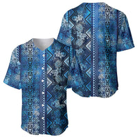 Hawaii Makahiki Turtle Baseball Jersey Galaxy Tapa Pattern - Polynesian Pride
