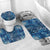 Hawaii Makahiki Turtle Bathroom Set Galaxy Tapa Pattern - Polynesian Pride