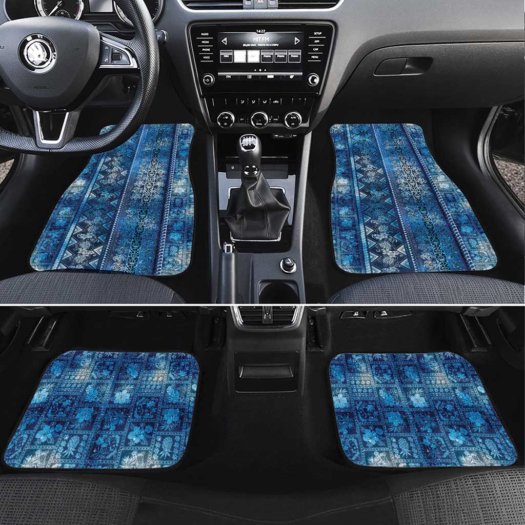 Hawaii Makahiki Turtle Car Mats Galaxy Tapa Pattern - Polynesian Pride