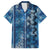Hawaii Makahiki Turtle Family Matching Off Shoulder Maxi Dress and Hawaiian Shirt Galaxy Tapa Pattern - Polynesian Pride