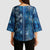 Hawaii Makahiki Turtle Kimono Sleeve Blouse Galaxy Tapa Pattern - Polynesian Pride