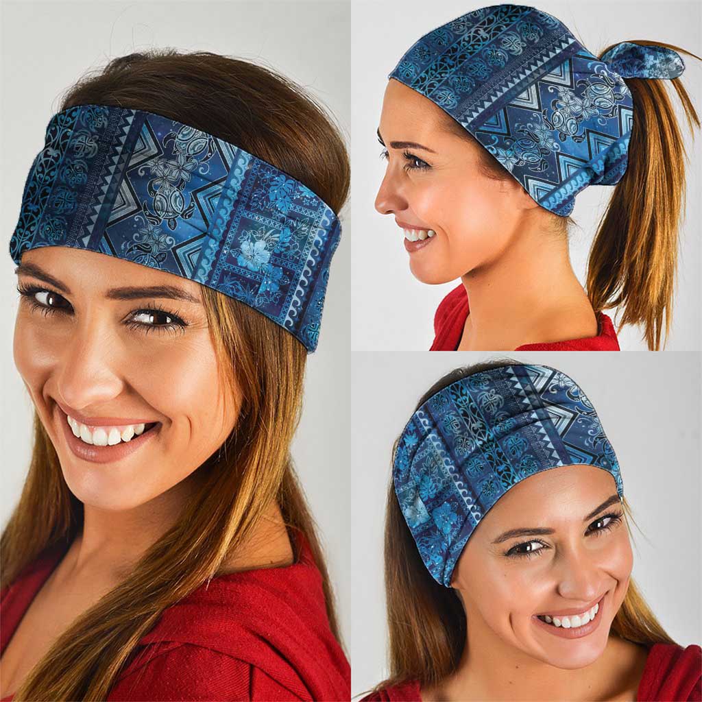 Hawaii Makahiki Turtle Neck Gaiter Galaxy Tapa Pattern - Polynesian Pride