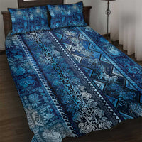 Hawaii Makahiki Turtle Quilt Bed Set Galaxy Tapa Pattern - Polynesian Pride
