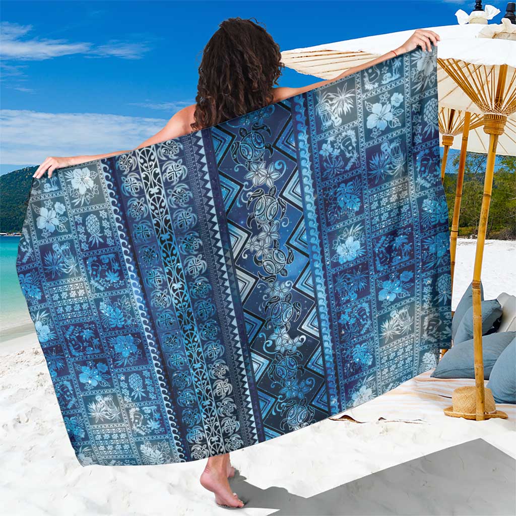 Hawaii Makahiki Turtle Sarong Galaxy Tapa Pattern LT05 One Size 44 x 66 inches Galaxy - Polynesian Pride