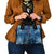 Hawaii Makahiki Turtle Shoulder Handbag Galaxy Tapa Pattern - Polynesian Pride