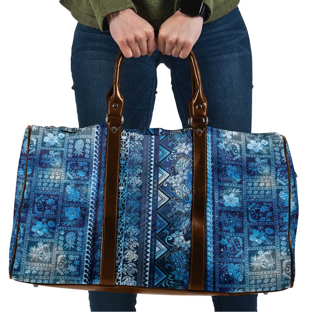 Hawaii Makahiki Turtle Travel Bag Galaxy Tapa Pattern LT05 Galaxy - Polynesian Pride