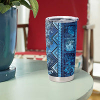Hawaii Makahiki Turtle Tumbler Cup Galaxy Tapa Pattern - Polynesian Pride