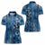 Hawaii Makahiki Turtle Women Polo Shirt Galaxy Tapa Pattern - Polynesian Pride