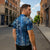 Hawaii Makahiki Turtle Zipper Polo Shirt Galaxy Tapa Pattern - Polynesian Pride