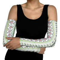 Hawaii Makahiki Turtle Arm Sleeves Green Tapa Pattern - Polynesian Pride