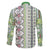 Hawaii Makahiki Turtle Family Matching Off Shoulder Maxi Dress and Hawaiian Shirt Green Tapa Pattern - Polynesian Pride
